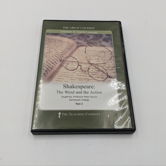 The Great Courses Shakespeare The Word and The Action Part 1 2 Peter Saccio DVD - Picture 6 of 9